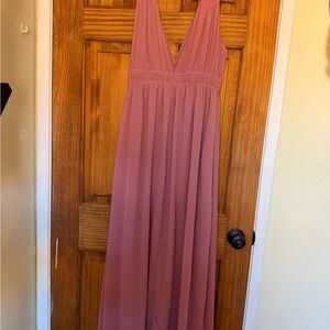 Elegant Pink Maxi Dress